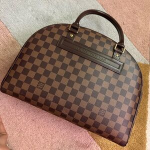 Auth Louis Vuitton Damier Ebene Nolita Handbag